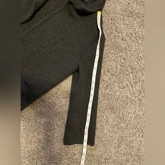 Women's Dark Gray Merino Wool Quarter Sleeve Jacket - Picture 8 of 8